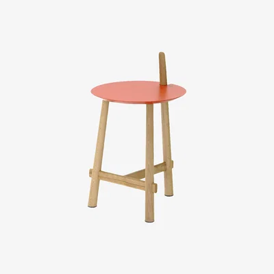 Bombinate.com Coral/Natural Altay Side Table