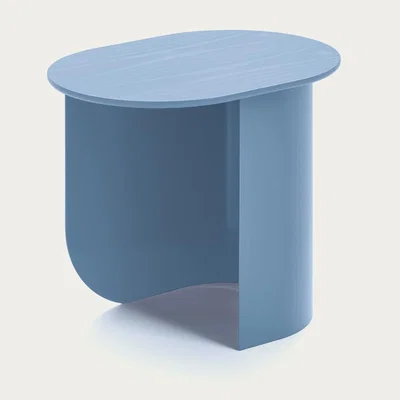 Bombinate.com Pigeon Blue Plateau Side Table