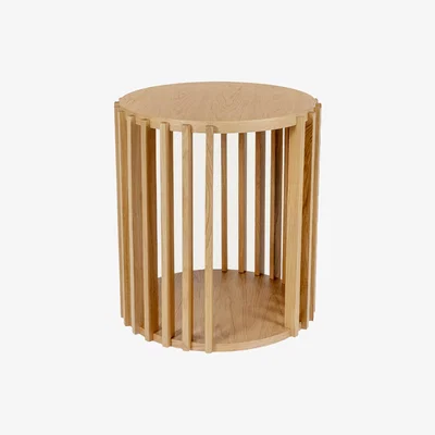 Bombinate.com Oak Drum Side Table