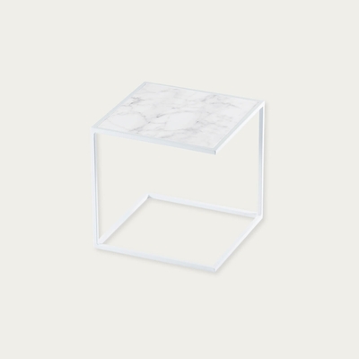 Bombinate.com White Arabescato Noa Side Table