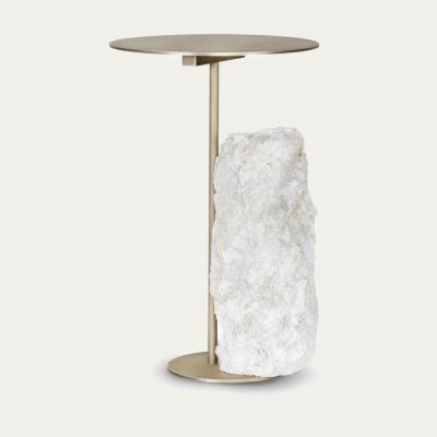 Bombinate.com Grey/Oxidised Brass Pico Side Table