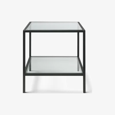 The Cotswold Company Foxcote Metal and Glass NEW Side Table