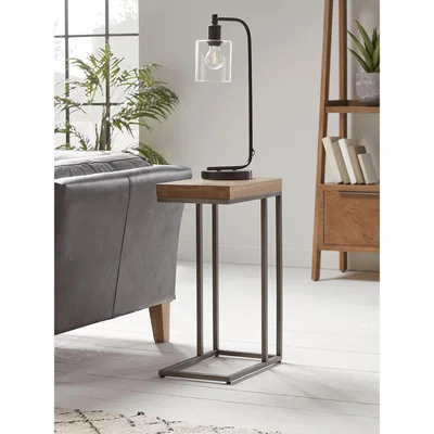 Cox and Cox NEW Industrial Wood and Metal Sofa Table