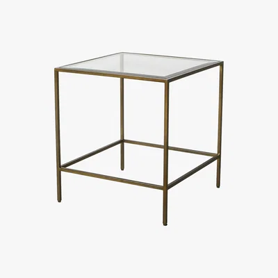 Cox and Cox Villette Side Table - Burnished Brass
