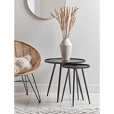 Cox and Cox Round Industrial Side Table - Large