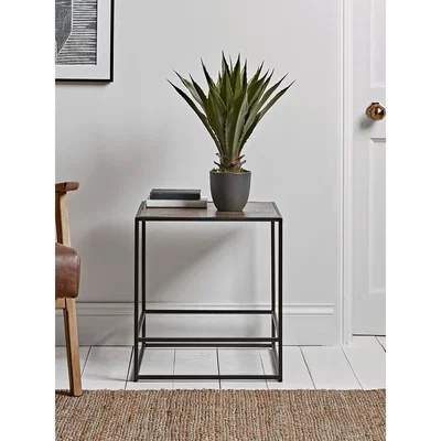 Cox and Cox NEW Textured Gold Topped Side Table