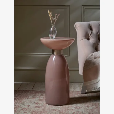Cox and Cox Enamelled Blush Side table