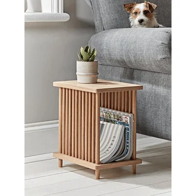 Cox and Cox Oak Magazine Side Table