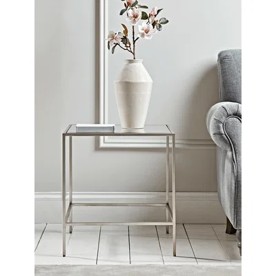 Cox and Cox NEW Villette Side Table - Silver