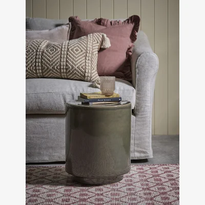 Cox and Cox Ombre Olive Glaze Side Table