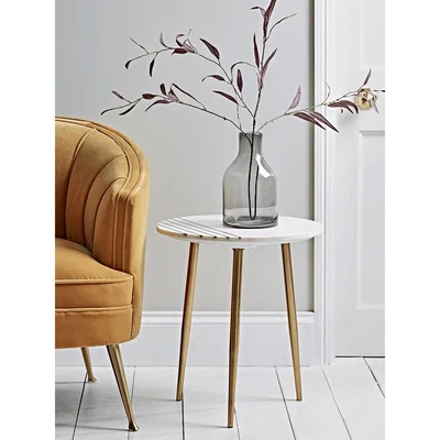 Cox and Cox Marble Topped Side Table