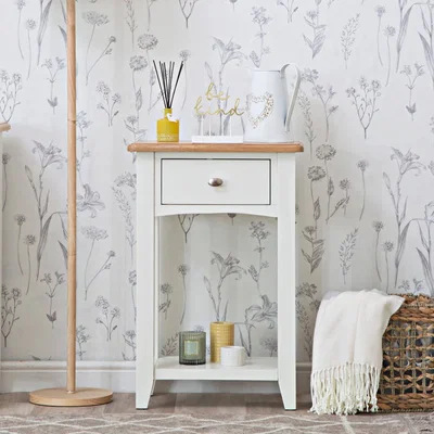 Chiltern Oak Furniture Gloucester White Painted Telephone Table