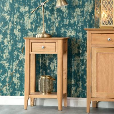 Chiltern Oak Furniture Bergen Oak Telephone Table