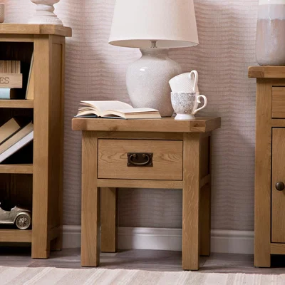 Chiltern Oak Furniture Winchester Oak Lamp Table With Drawer