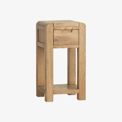Chiltern Oak Furniture Oslo Chunky Oak Telephone Table