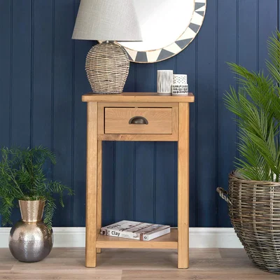 Chiltern Oak Furniture Rutland Oak Telephone Table