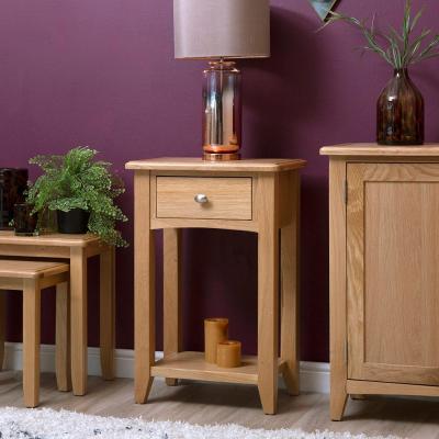 Chiltern Oak Furniture Gloucester Oak Telephone Table