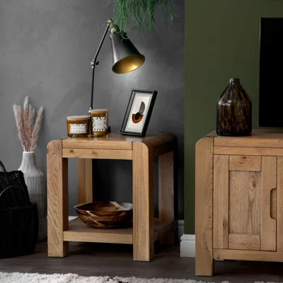 Chiltern Oak Furniture Oslo Chunky Oak Side Table