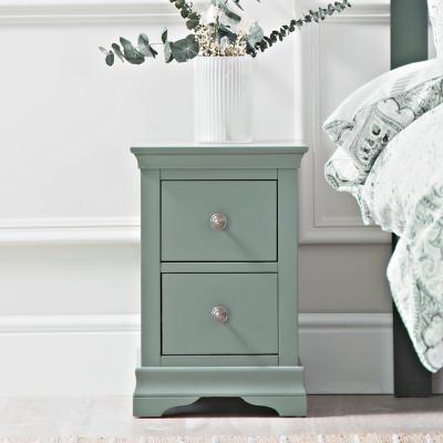 Chiltern Oak Furniture Florence Sage Green Painted Bedside Table