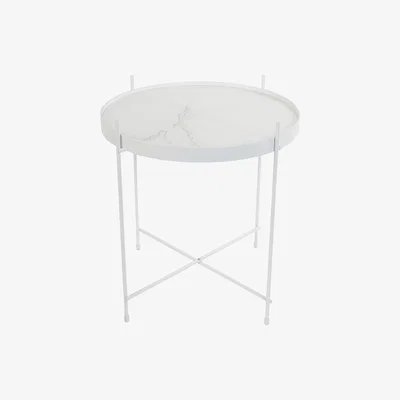 Cuckooland Zuiver Cupid Marble Side Table - White