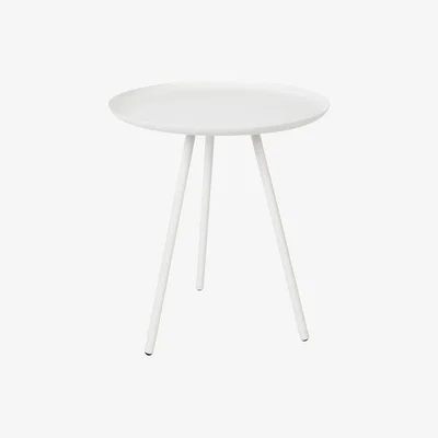 Cuckooland Frost Round Side Table in White