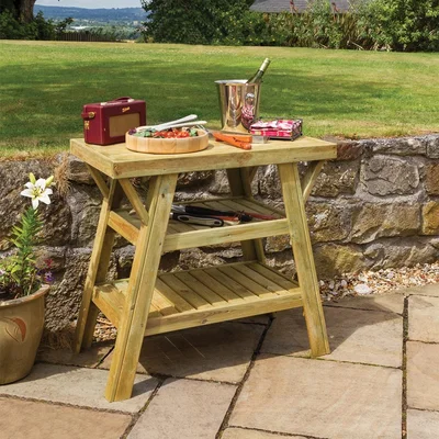 Cuckooland Wooden BBQ Side Table