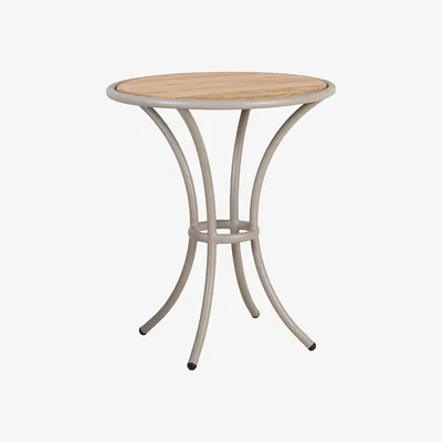 Cuckooland Alexander Rose Cordial Bistro Side Table - Beige Frame/Sand Laminate Top