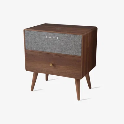 Cuckooland Koble Ralph Smart Side Table with Speaker & Wireless Charging - Walnut