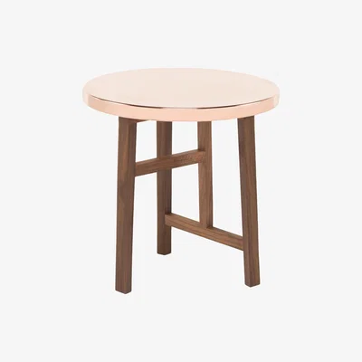 The Conran Shop Trio Side Table Black Walnut & Copper