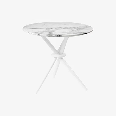 The Conran Shop Stix Side Table Arabescato Marble & White