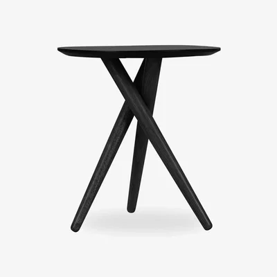 Cult Furniture Boden Round Side Table, Black