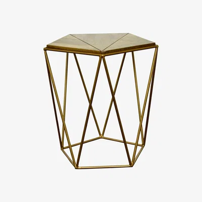 Dunelm Charter Wood Accent Table Gold
