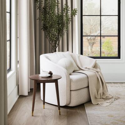 Dunelm Gambit Round Side Table Dark Oak