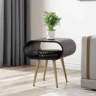 Dunelm Auckland Side Table Black