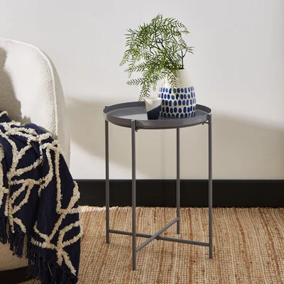 Dunelm Lenny Indoor Outdoor Side Table Grey