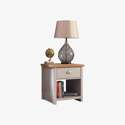 Dunelm Lancaster Lamp Table Grey