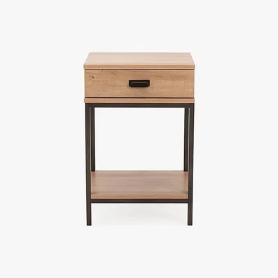 Dunelm Fulton Oak Effect Side Table Light Oak