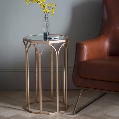 Dunelm Camber Side Table Gold