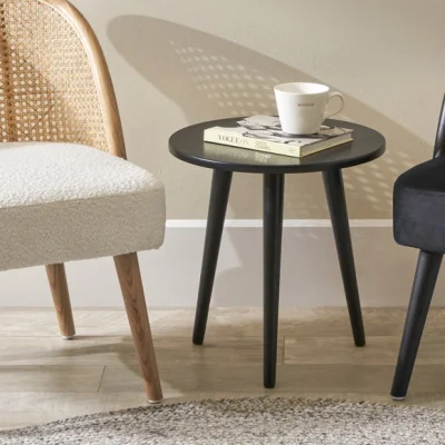 Dunelm Return - Pacific Chelmsford Side Table, Black Painted Pine