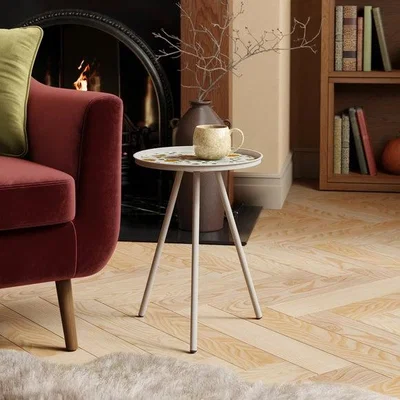 Dunelm Kai Pumpkin Printed Side Table