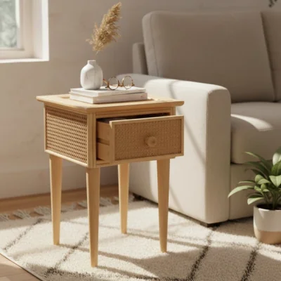 Dunelm Desser Chester Rattan Side Table