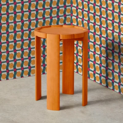 Dunelm Yinka Ilori Biscuit Pine Side Table