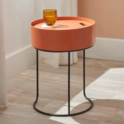 Dunelm Hugo Storage Side Table Tobacco