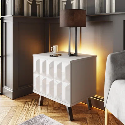 Dunelm Elevate SMART LED White Lamp Table White