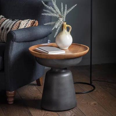 Dunelm Marling Side Table Black
