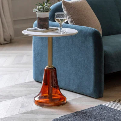 Dunelm Bayworth Side Table Orange