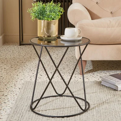 Dunelm Yolanda Side Table Black