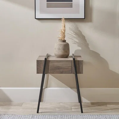 Dunelm Osato 1 Drawer Side Table Brown
