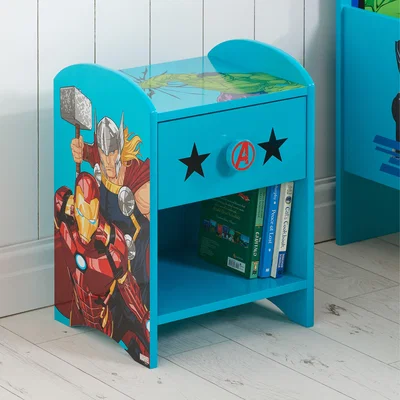 Dunelm Marvel Avengers Bedside Table Pink