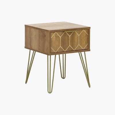 Dunelm Orleans Side Table Brown